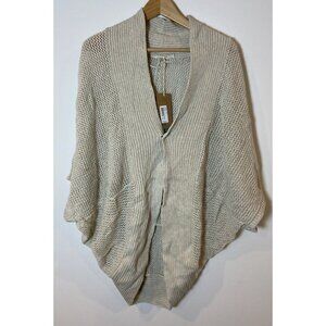 NWT Prana Lima Cardigan One Snap Organic Cotton Bone Tan Extra Large XL New